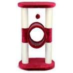 CAT TREE 3 TIER WITH TUNNEL & TOY (L43*W30*H57)cm TZ0HQ31209RD