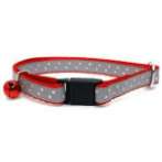 CAT COLLAR - DOTS (RED)(10mm*25-35cm) BW/NYCR10RGRD